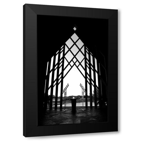 Diamond Altar Black Modern Wood Framed Art Print with Double Matting by Putman, Tammy
