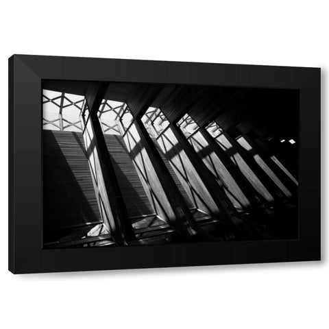 Diamond Ceiling II Black Modern Wood Framed Art Print by Putman, Tammy