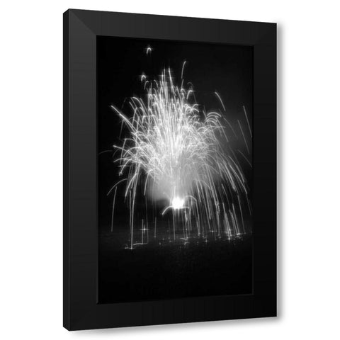 Fireworks I Black Modern Wood Framed Art Print by Putman, Tammy
