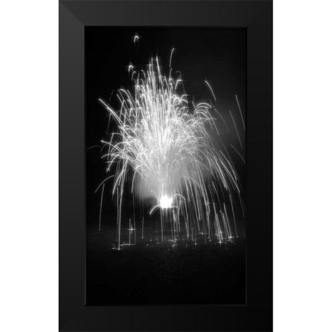 Fireworks I Black Modern Wood Framed Art Print by Putman, Tammy