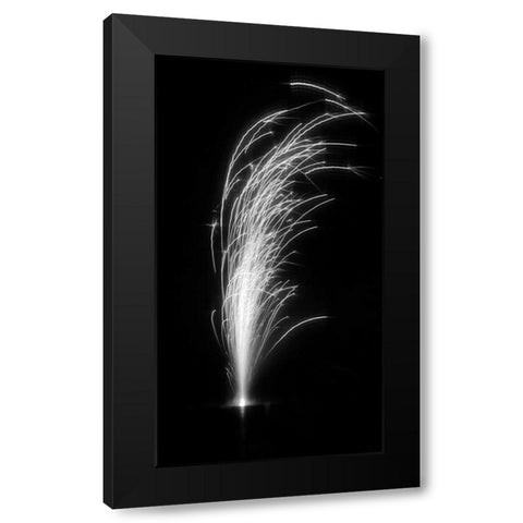 Fireworks II Black Modern Wood Framed Art Print by Putman, Tammy