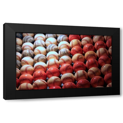 Americas Pastime I Black Modern Wood Framed Art Print by Putman, Tammy