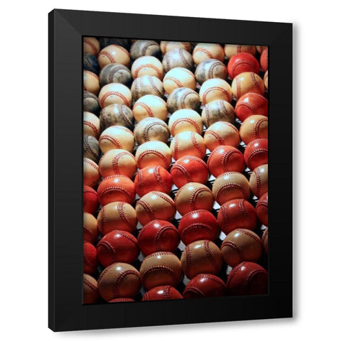Americas Pastime II Black Modern Wood Framed Art Print with Double Matting by Putman, Tammy