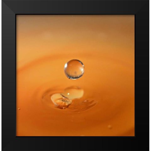 Tomato Soup Drop I Black Modern Wood Framed Art Print by Putman, Tammy