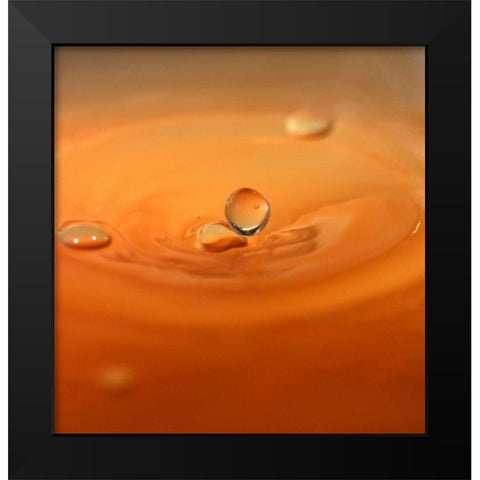 Tomato Soup Drop II Black Modern Wood Framed Art Print by Putman, Tammy