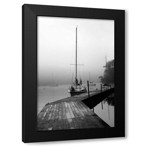 Docked I Black Modern Wood Framed Art Print by Putman, Tammy