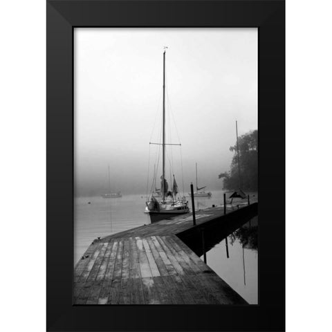 Docked I Black Modern Wood Framed Art Print by Putman, Tammy