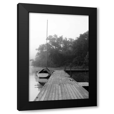 Docked II Black Modern Wood Framed Art Print by Putman, Tammy