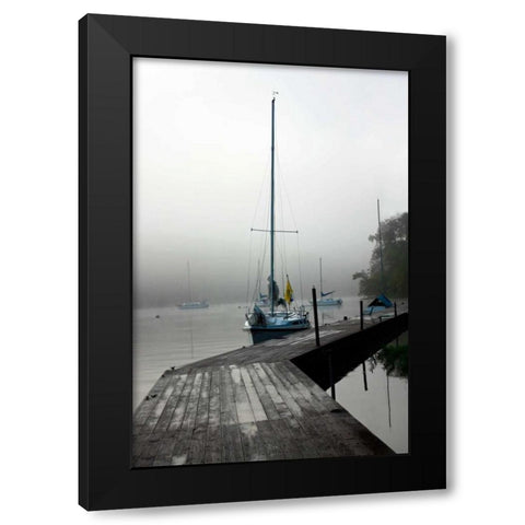 Docked I Black Modern Wood Framed Art Print by Putman, Tammy