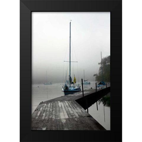 Docked I Black Modern Wood Framed Art Print by Putman, Tammy