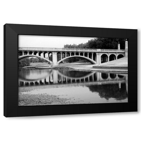 Bridge Reflections II Black Modern Wood Framed Art Print by Putman, Tammy