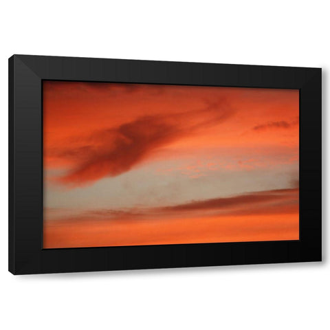 Sunrise Sky Black Modern Wood Framed Art Print by Putman, Tammy