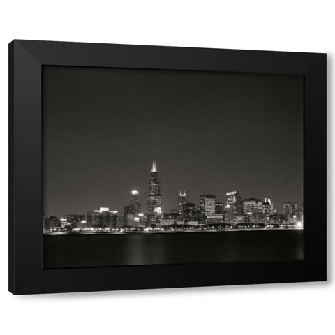 Downtown Chicago I Black Modern Wood Framed Art Print by Stefko, Bob