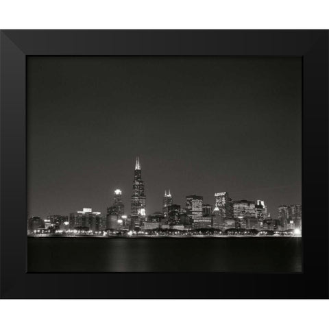 Downtown Chicago I Black Modern Wood Framed Art Print by Stefko, Bob