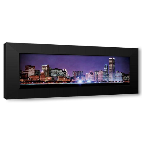 Chicago Skyline I Black Modern Wood Framed Art Print by Stefko, Bob
