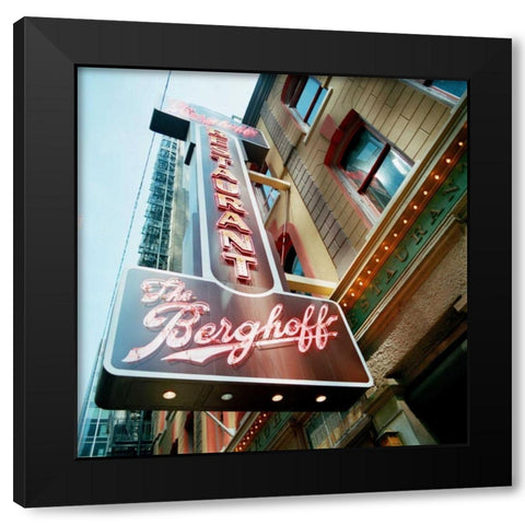 The Berghoff Black Modern Wood Framed Art Print with Double Matting by Stefko, Bob