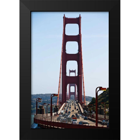 Golden Gate III Black Modern Wood Framed Art Print by Stefko, Bob