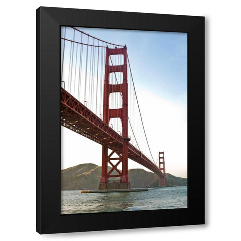 Golden Gate IV Black Modern Wood Framed Art Print with Double Matting by Stefko, Bob