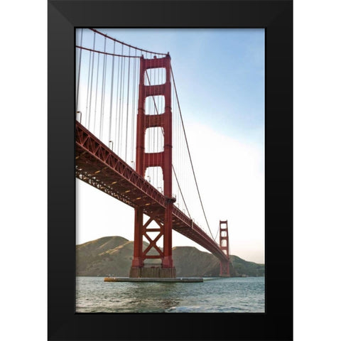Golden Gate IV Black Modern Wood Framed Art Print by Stefko, Bob
