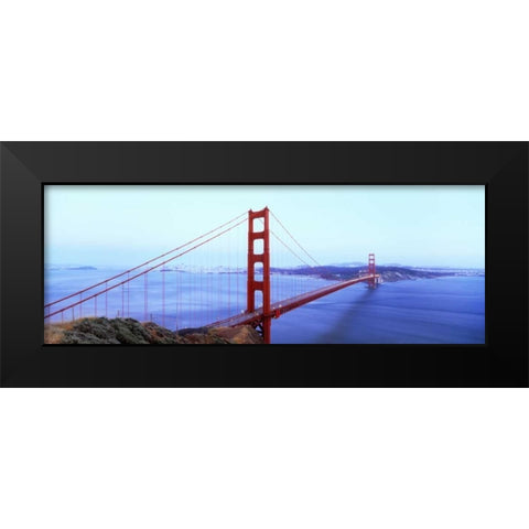 Golden Gate V Black Modern Wood Framed Art Print by Stefko, Bob