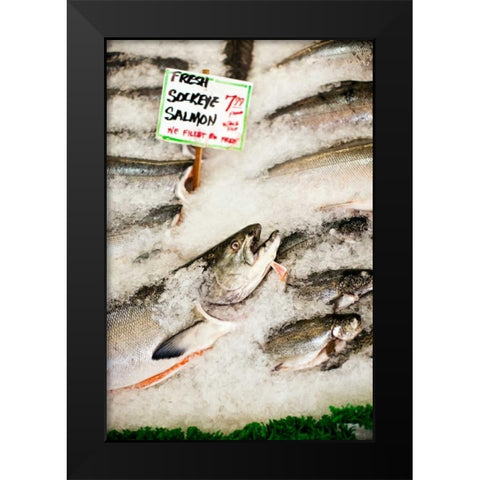 Fresh Seafood II Black Modern Wood Framed Art Print by Stefko, Bob