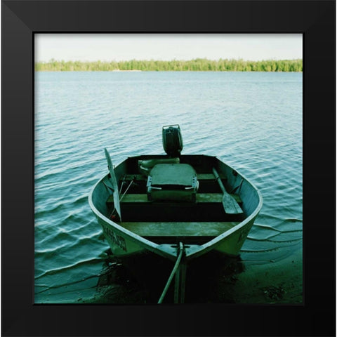 On Pine Lake II Black Modern Wood Framed Art Print by Stefko, Bob