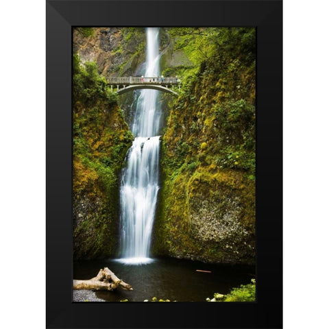 Multnomah Falls I Black Modern Wood Framed Art Print by Stefko, Bob
