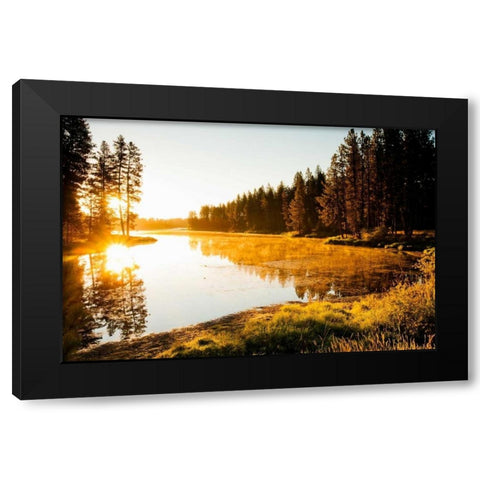 Winchester Lake I Black Modern Wood Framed Art Print by Stefko, Bob