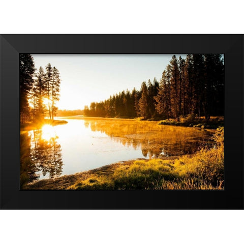 Winchester Lake I Black Modern Wood Framed Art Print by Stefko, Bob