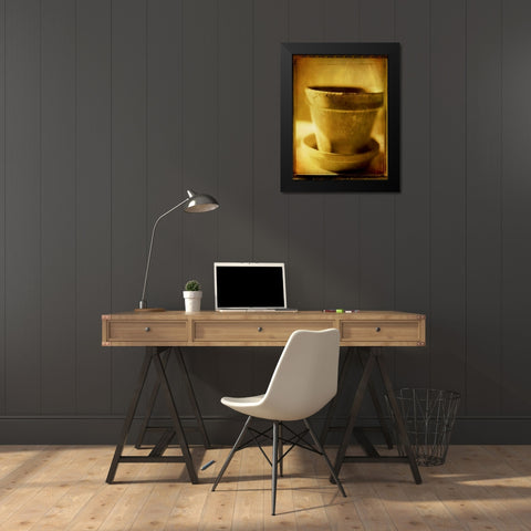 Terracotta Pots I Black Modern Wood Framed Art Print by Stefko, Bob