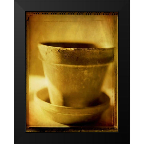 Terracotta Pots I Black Modern Wood Framed Art Print by Stefko, Bob