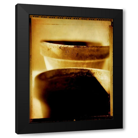 Terracotta Pots IV Black Modern Wood Framed Art Print by Stefko, Bob