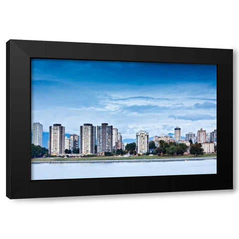 False Creek IV Black Modern Wood Framed Art Print with Double Matting by Stefko, Bob