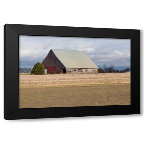 Red Door Barn Black Modern Wood Framed Art Print with Double Matting by Styber, Dana