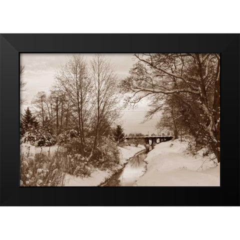 Winter Scenic I Black Modern Wood Framed Art Print by Styber, Dana