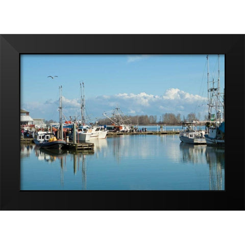 Steveston Scenic I Black Modern Wood Framed Art Print by Styber, Dana
