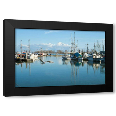 Steveston Scenic II Black Modern Wood Framed Art Print by Styber, Dana