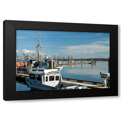 Steveston Scenic III Black Modern Wood Framed Art Print by Styber, Dana
