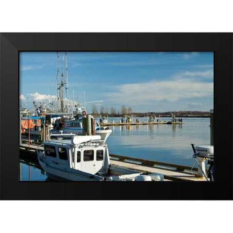 Steveston Scenic III Black Modern Wood Framed Art Print by Styber, Dana