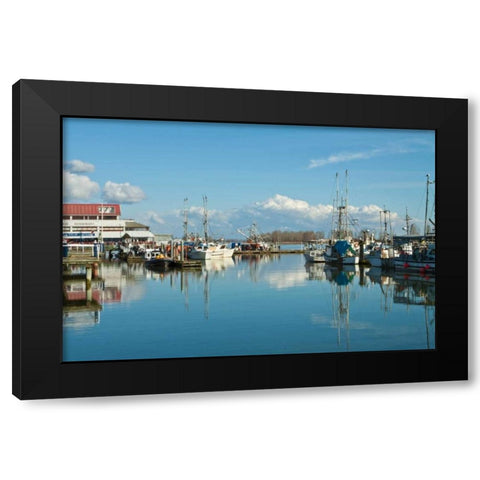 Steveston Scenic IV Black Modern Wood Framed Art Print by Styber, Dana