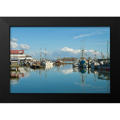 Steveston Scenic IV Black Modern Wood Framed Art Print by Styber, Dana