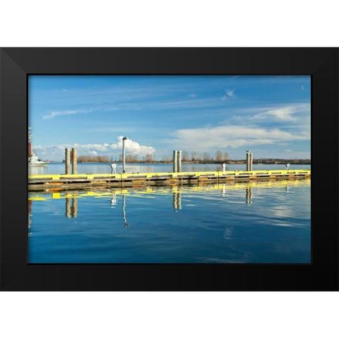 Steveston Scenic VI Black Modern Wood Framed Art Print by Styber, Dana