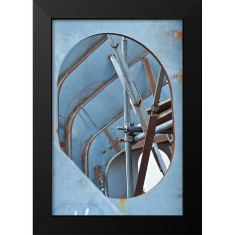 Blue Steel II Black Modern Wood Framed Art Print by Styber, Dana