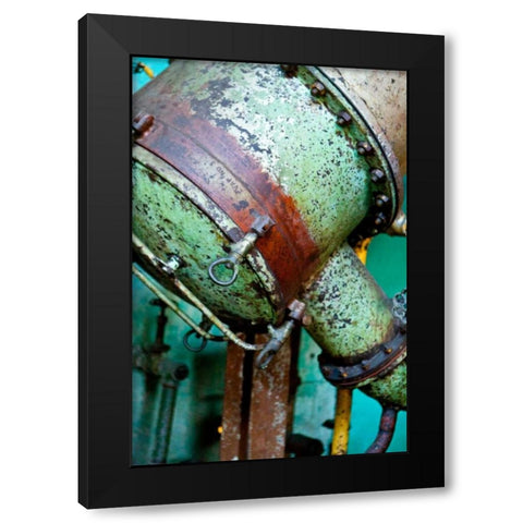 Evaporator No. III Black Modern Wood Framed Art Print with Double Matting by Styber, Dana