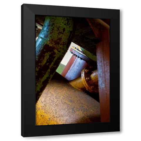 Pipe Dreams I Black Modern Wood Framed Art Print with Double Matting by Styber, Dana