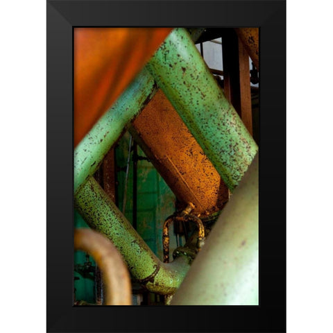 Pipe Dreams II Black Modern Wood Framed Art Print by Styber, Dana