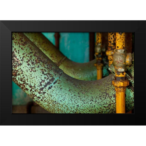 Express Lines Black Modern Wood Framed Art Print by Styber, Dana