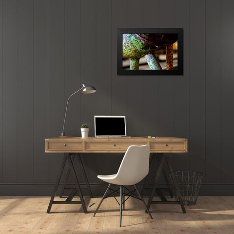 Underbelly Black Modern Wood Framed Art Print by Styber, Dana
