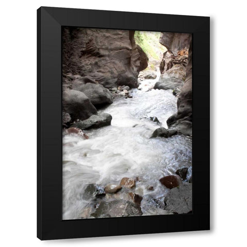Box Canyon I Black Modern Wood Framed Art Print with Double Matting by Styber, Dana