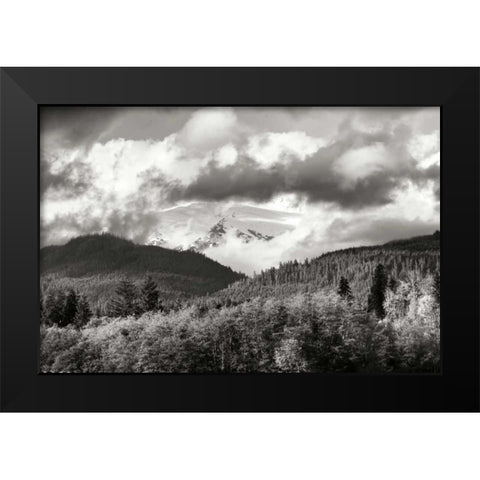 Mount Baker Exposed Black Modern Wood Framed Art Print by Styber, Dana